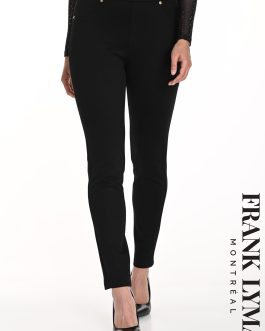 Pantalón slim fit negro Frank Lyman