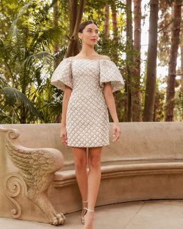 Vestido Mini Jackard Casting