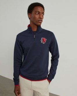 Jersey cuello alto con cremallera