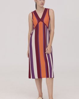 Vestido listado AZUL